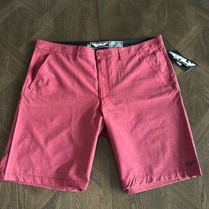 NWT Fly Racing shorts size 40 burgundy